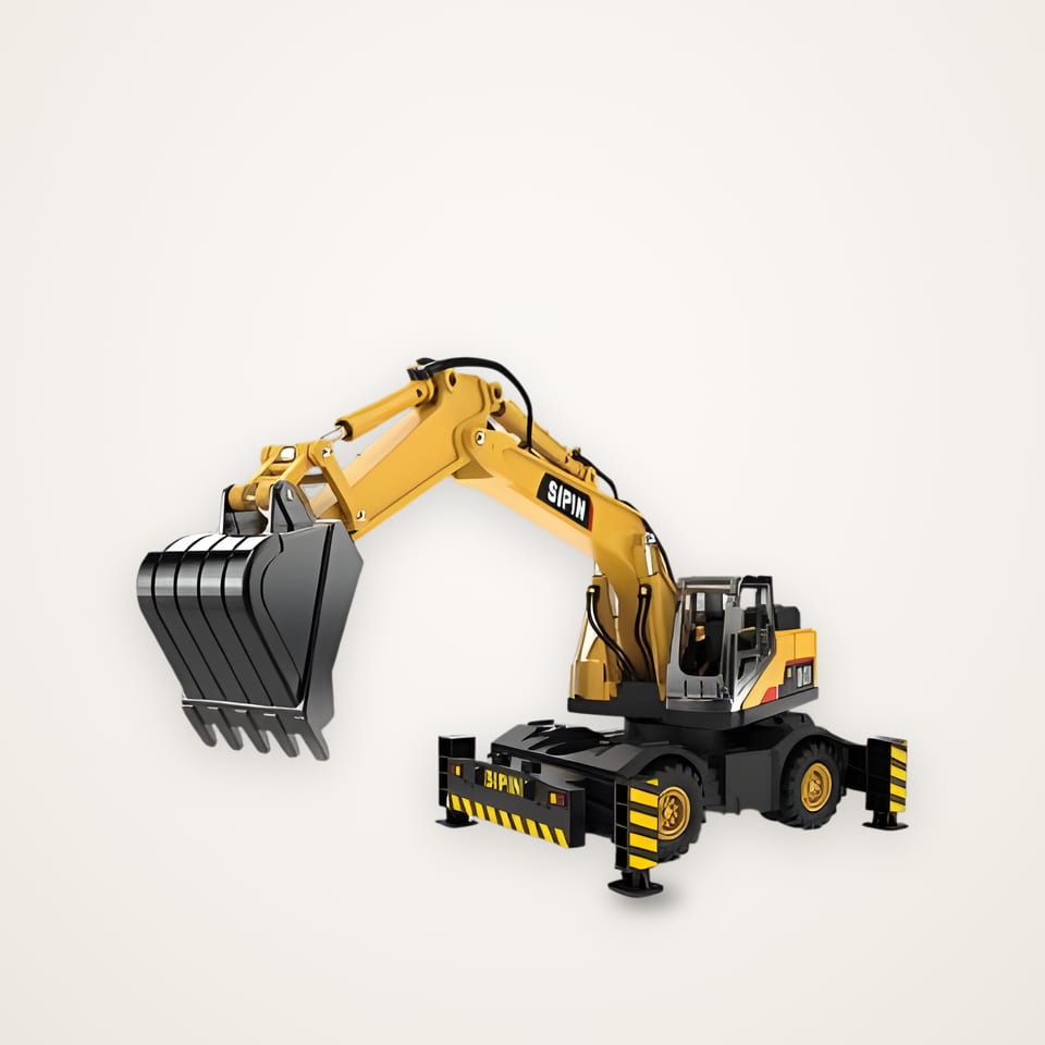 Friction alloy construction vehicles, box of 6