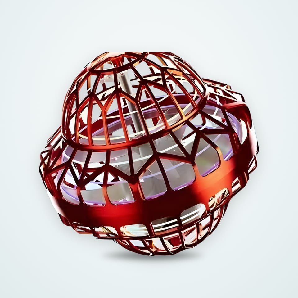 Hand-sensing flying spinner ball